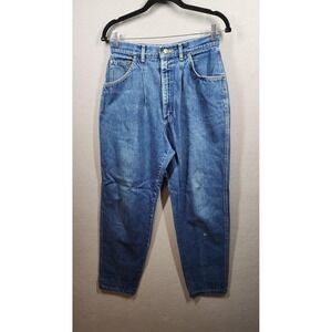 Vintage Lee Riders Jeans Womens 14 Taper Pleated High Waist USA Union‎ Denim 90s